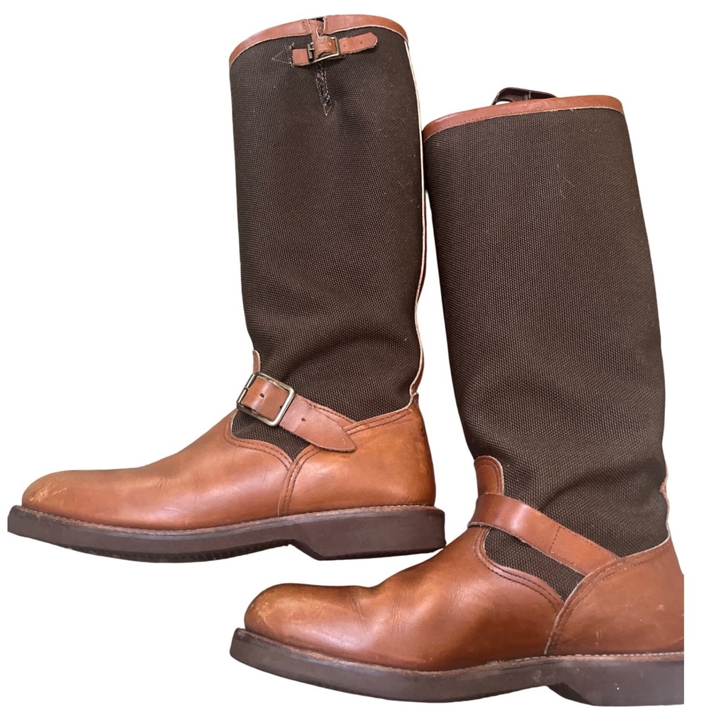 Vtg Chippewa "Descaro" 17" Vipercloth Snake Boots (23913) Men's 9.5 D Usa 1993 - Picture 3 of 10
